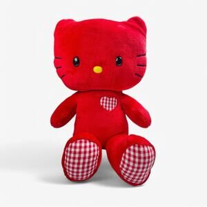 Limited Edition 2011 Hello Kitty Build A Bear Sanrio Red Gingham Heart NO BOW